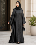 bl-1	Elegant Black Butterfly Abaya